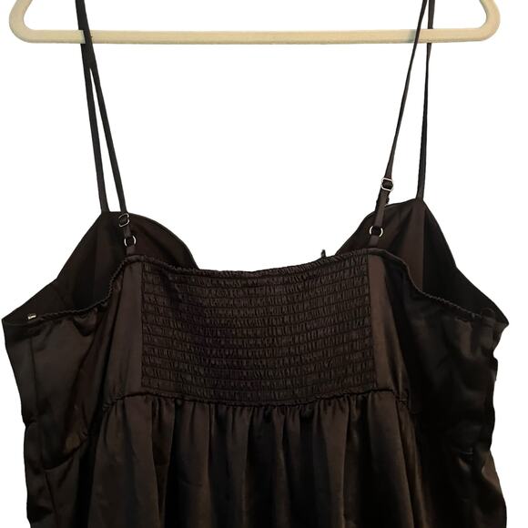 Wild Fable Black Slip Dress XXL Satin Feel Adjustable Straps Fairy Whimsy Goth - Picture 6 of 9
